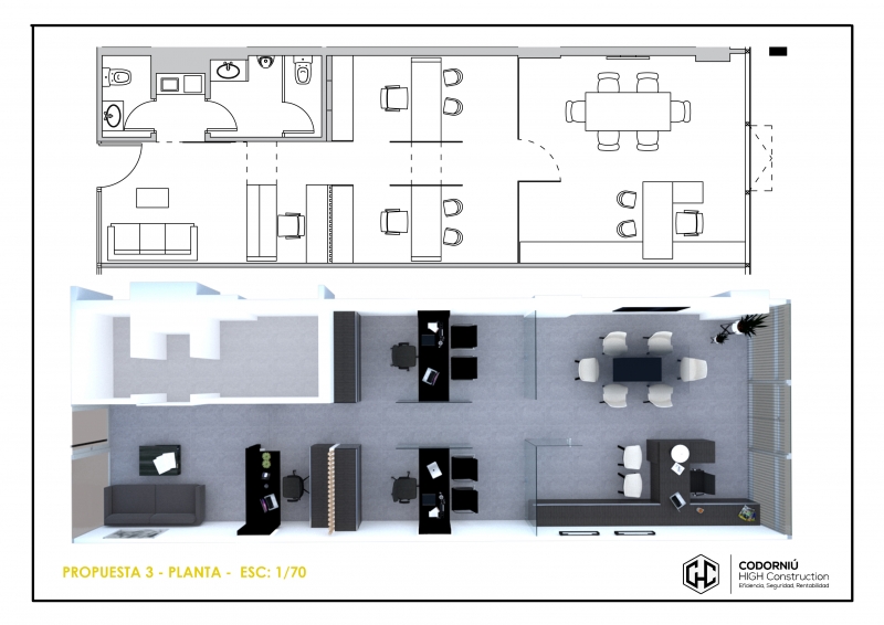 Planta de Arquitectura - Oficina Jurídica - 